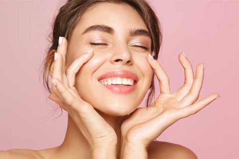 Close up of woman smiling