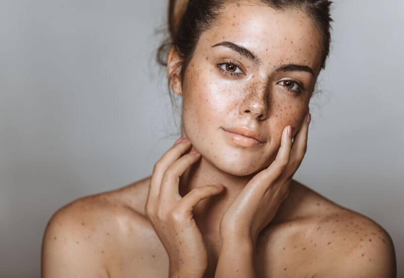 Woman with captivating beauty