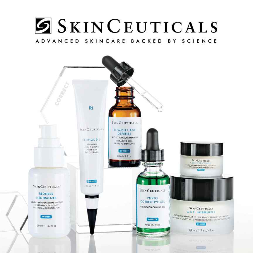 SkinCeuticals skincare product lineup in Dallas, TX 